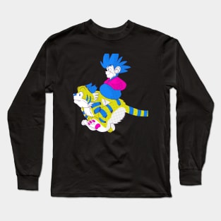 yaiba riding on kagetora Long Sleeve T-Shirt